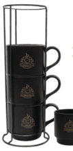 Load image into Gallery viewer, Stackable Mugs W/Metal Stand
