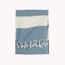 Load image into Gallery viewer, Towel - Diamond - Coastal Blue
