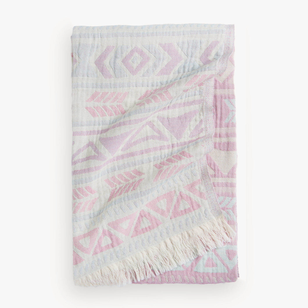 Abby Turkish Towel - Rose/Blue
