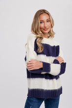 Load image into Gallery viewer, Twila Fuzzy Stripe Pullover

