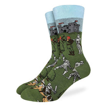 Load image into Gallery viewer, Good Luck Sock - Men's Medieval Knights Socks
