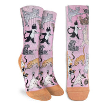 Load image into Gallery viewer, Good Luck Sock - Women's Yoga Cats Socks
