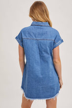 Load image into Gallery viewer, Bluivy - Denim Shirt Mini Dress
