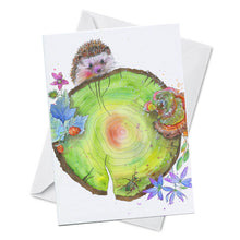 Load image into Gallery viewer, Oladesign - Greeting Card - Hidden Gem - Nature Hedgehog
