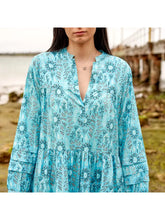 Load image into Gallery viewer, Cotton Maxi Boho Dress - Sea Of Tranquility
