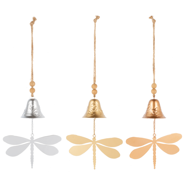 Metallic Dragonfly Bell Chime