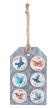 Load image into Gallery viewer, Watercolor Hummingbird &amp; Butterfly Magnet Set
