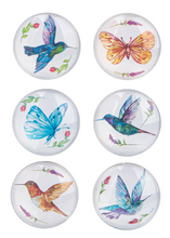Load image into Gallery viewer, Watercolor Hummingbird &amp; Butterfly Magnet Set

