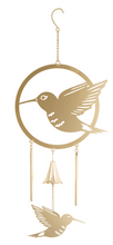 Load image into Gallery viewer, Hummingbird Windchime Gold Laser
