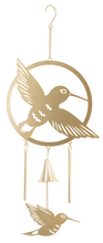 Load image into Gallery viewer, Hummingbird Windchime Gold Laser
