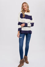 Load image into Gallery viewer, Twila Fuzzy Stripe Pullover
