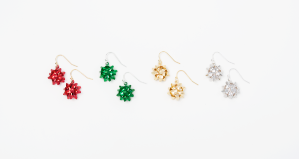 Holiday Bow Earrings