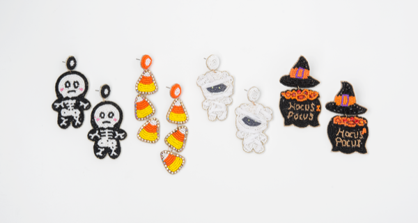 Halloween Beaded Earrings