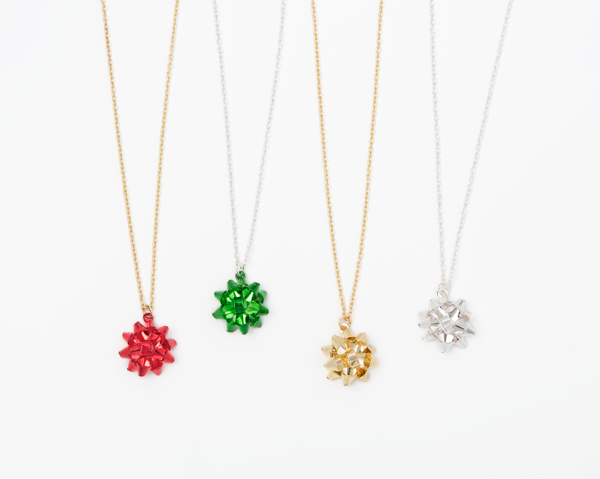 Holiday Bow Necklace