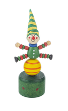 Load image into Gallery viewer, Holiday Wood Push-Up Puppets
