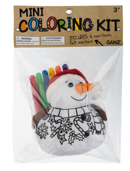 Mini Coloring Kit - Snowman