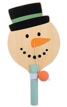 Load image into Gallery viewer, Wooden Holiday Paddle Ball
