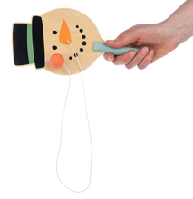 Load image into Gallery viewer, Holiday Wood Paddle Ball
