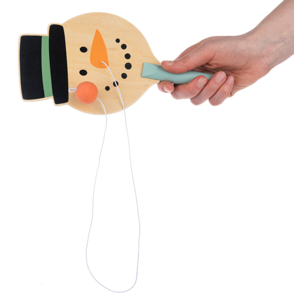 Holiday Wood Paddle Ball