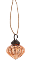 Load image into Gallery viewer, Tiny Trims Ornaments - Copper Mercury Onion Shape
