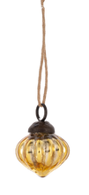 Load image into Gallery viewer, Tiny Trims Ornaments - Gold Mercury Onion Shape
