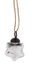 Load image into Gallery viewer, Tiny Trims Ornaments - Silver Mercury Star
