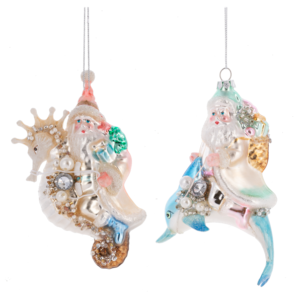 Santa Coastal Ornament