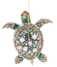 Load image into Gallery viewer, Jeweled Sea Turtle Ornament
