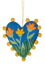 Load image into Gallery viewer, Handcrafted Fancy Heart Ornament
