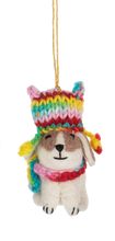 Load image into Gallery viewer, Handcrafted Winter Pup Ornament
