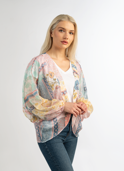 Floral Short Patchwork Wrap