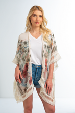 Load image into Gallery viewer, Hibiscus Palm Fringe Wrap
