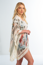 Load image into Gallery viewer, Hibiscus Palm Fringe Wrap
