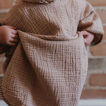 Load image into Gallery viewer, Crinkle Kids Poncho - Apricot - 12-24M
