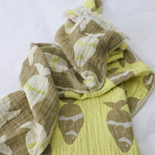 Load image into Gallery viewer, Towel - Fish - Lime/Khaki
