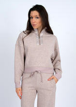 Load image into Gallery viewer, Erika Soft Knit W/Satin Pants -Taupe Mel
