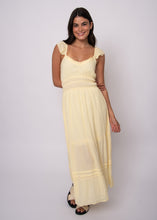 Load image into Gallery viewer, Aerie Crinkle Chiffon Dress - Buttercream
