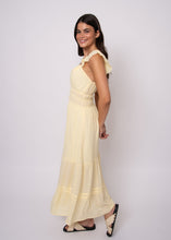 Load image into Gallery viewer, Aerie Crinkle Chiffon Dress - Buttercream
