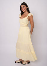 Load image into Gallery viewer, Aerie Crinkle Chiffon Dress - Buttercream
