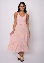 Load image into Gallery viewer, Adora Crinkle Viscose Dress -Pink
