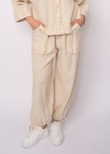 Load image into Gallery viewer, Ginny Double Weave Stripe Gauze Pants - Off White
