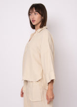 Load image into Gallery viewer, Ginny Double Weave Stripe Gauze Shirt - Off White
