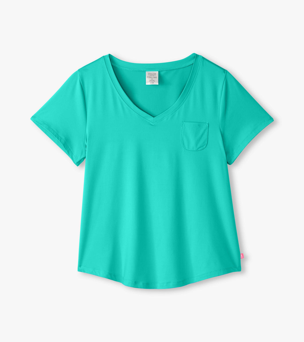 V-Neck Tee In A Bag - Seagreen