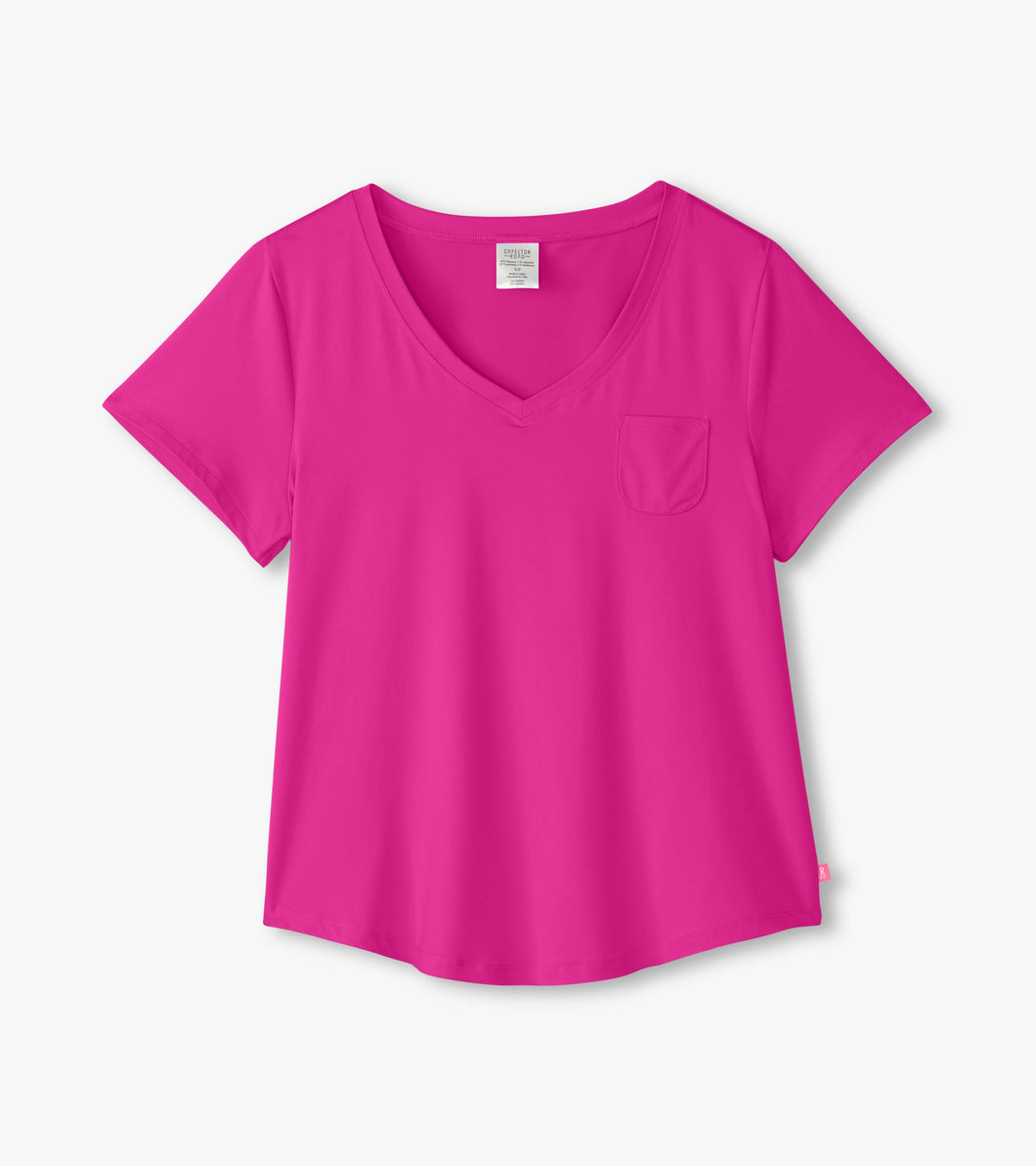 V-Neck Tee In A Bag - Rose Violet