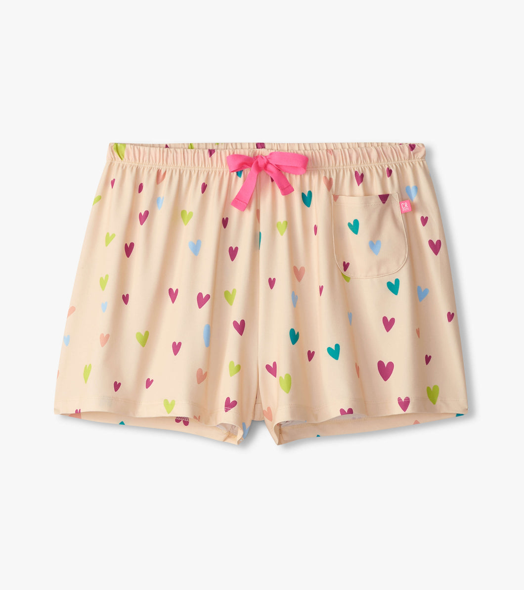 Shorts In A Bag PJ - Jelly Bean Hearts