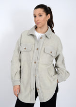 Load image into Gallery viewer, Lexie Fleece Shacket - Stone

