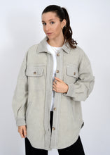 Load image into Gallery viewer, Lexie Fleece Shacket - Stone

