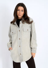 Load image into Gallery viewer, Lexie Fleece Shacket - Stone
