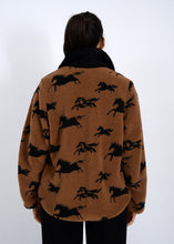 Load image into Gallery viewer, Joline Sherpa Jacket - Horse Print
