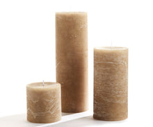 Load image into Gallery viewer, Rustic Pillar Candle - 3x3 - Beige
